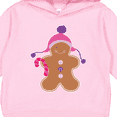 thumbnail image 3 of Inktastic Gingerbread Cookie Wearing a Pink Hat Toddler Hoodie, 3 of 4