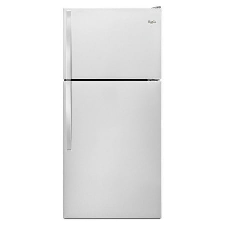 Whirlpool - 18.2 Cu. Ft. Top-Freezer Refrigerator - Monochromatic Stainless-Steel