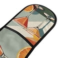 thumbnail image 4 of Yayeee Double Oven Mitt Kitchen Heat Resistant Baking 35" x7" Quilted Glove, Mid Century Orange Juice, 4 of 6
