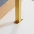 thumbnail image 5 of EastVita Modern Garment Rack on Wheels Gold Clothing Rack with 4- Tier Shelves Clothes Display Racks for Bedroom, Boutique, Cloth Store Metal Pipe Hanging Rack, 5 of 7