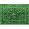 thumbnail image 1 of Ahgly Company Indoor Rectangle Medallion Emerald Green Traditional Area Rugs, 5' x 7', 1 of 4