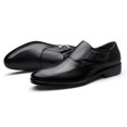 thumbnail image 6 of Tawop Dress Shoes Men Faux Leather Casual Dress Shoes Comfy Business Soft Sole Loafer Black Size:5.5, 6 of 7