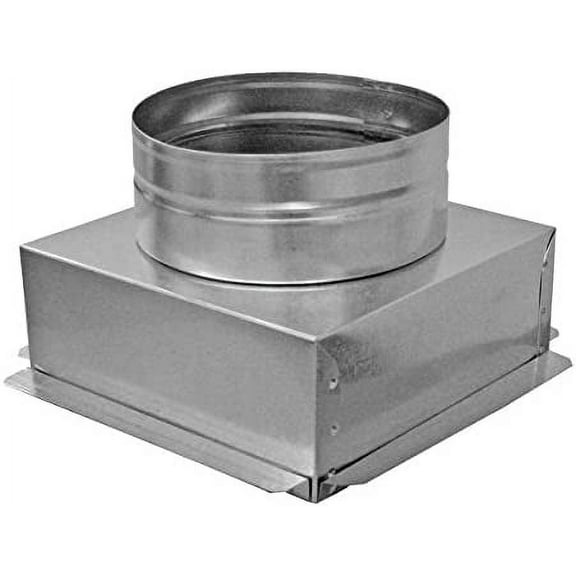 12" x 12" Ceiling Box, w/ 12" Round Collar - Connects Register Vent and Diffuser HVAC