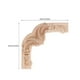 thumbnail image 3 of GOOHOCHY 4 apliques de madera decorativos de madera tallada, largos, para cama, puerta, armario, tocador, decoración de armario, 10 x 10 cm., 3 of 8