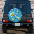 thumbnail image 3 of Kdxio Cute Car Cartoon for Tire Cover Wheel Protectors Tyre Covers Weatherproof Wheel Covers Universal Fit for Trailer Rv SUV Truck Camper Travel Trailers 17 inch, 3 of 8