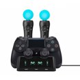 thumbnail image 2 of sweethay Estación de carga del controlador 4 en 1 para MOVE / VR Move Charger Stand Controller Charger Videojuegos y accesorios, 2 of 6