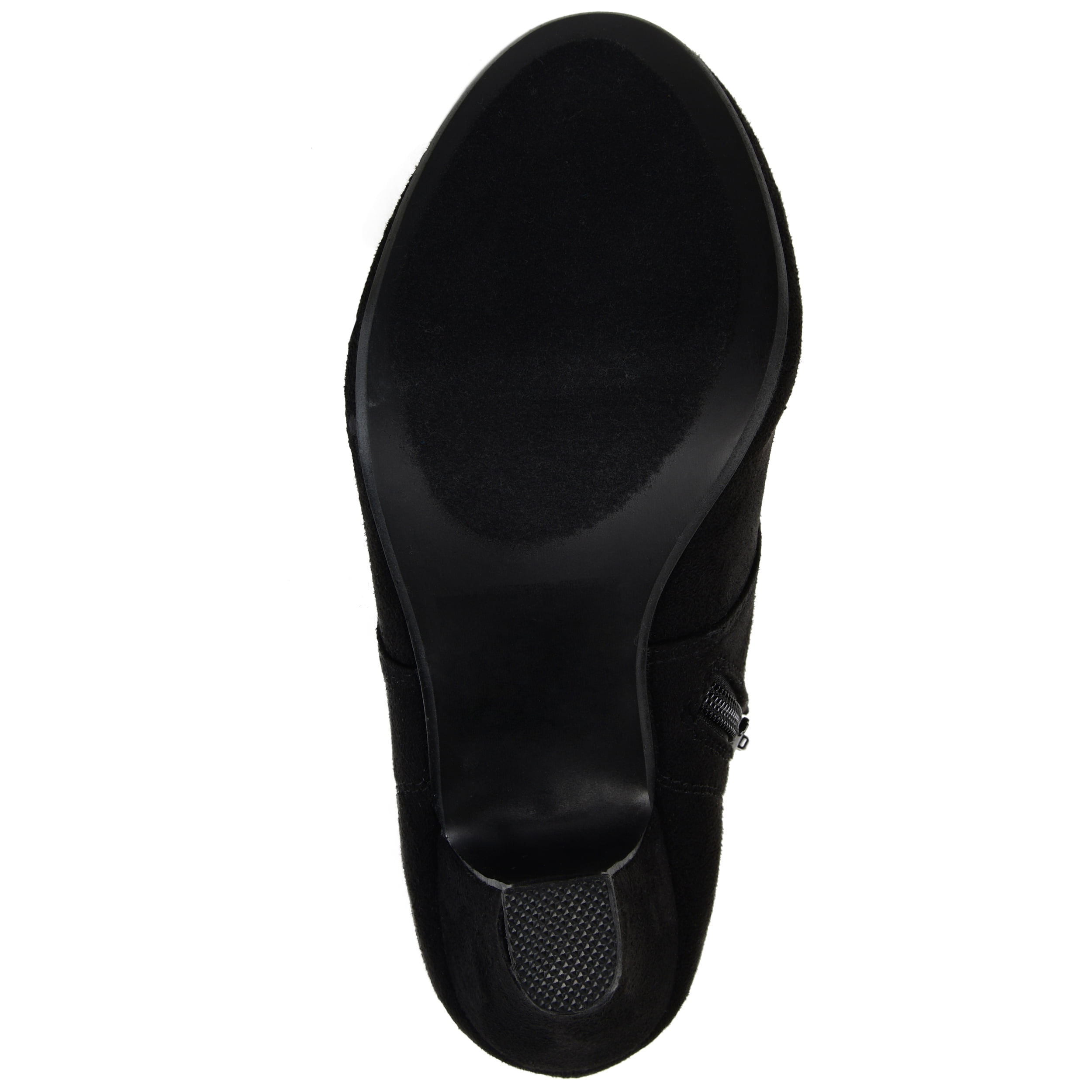 Journee Womens Leona Inside Zip Block Heel Booties, Widths Available