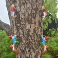 thumbnail image 5 of Garden Gnome Tree Hugger Statues Outdoor Decoration Climbing Dwarf Resin Hanging Ornament for Yard Art Patio Porch Creative Gift for Garden Lovers _ Style A, 5 of 7