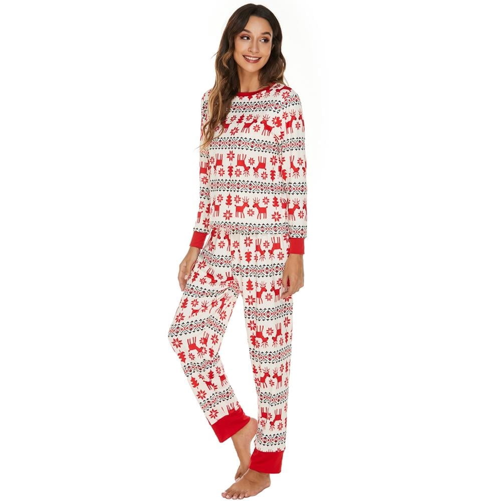 Pyjama De Noël Manches Longues Vert - Ensemble De Nuit Festif En Fibre, Neuf Avec étiquettes