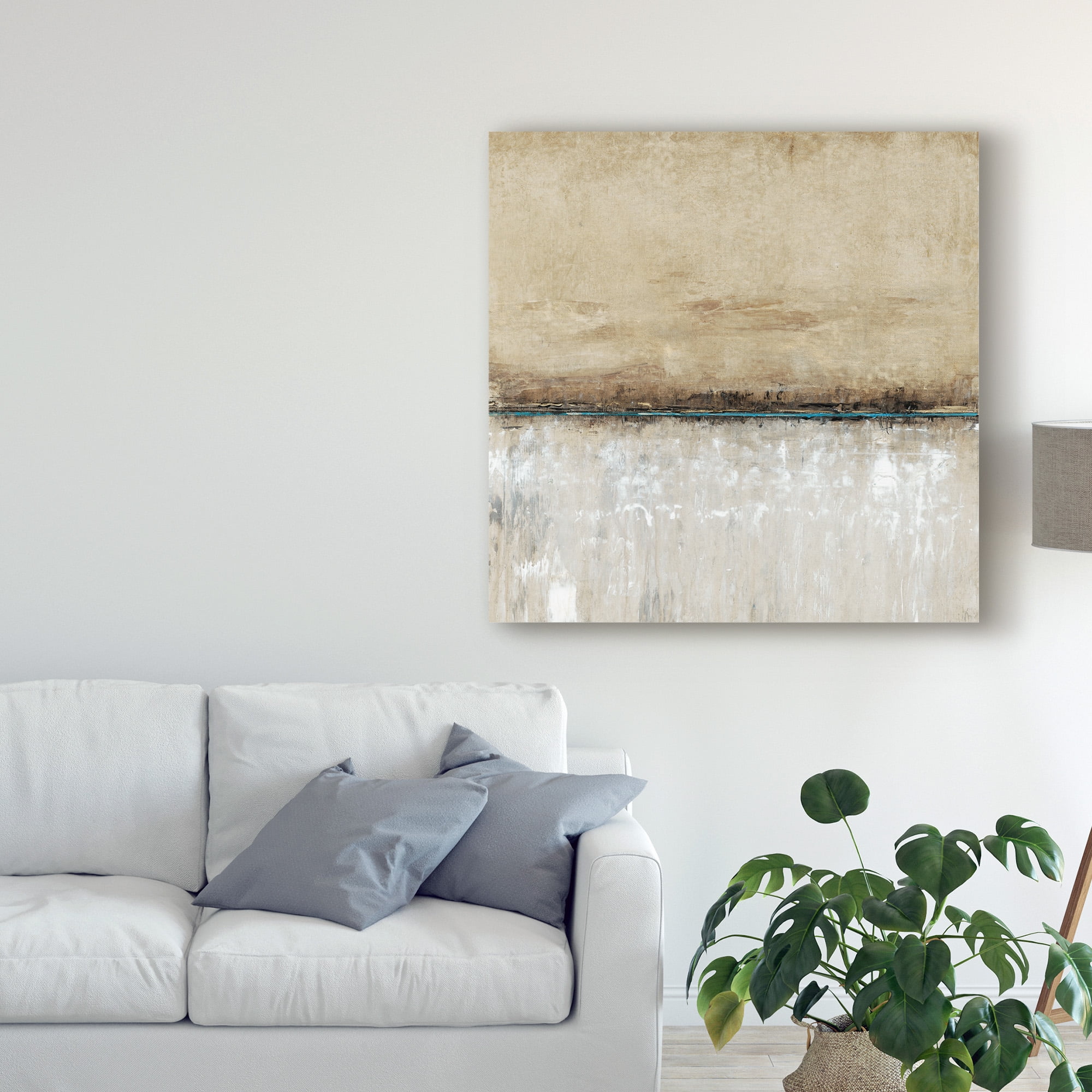 Trademark Fine Art 'Blue Line I' Canvas Art by Tim OToole