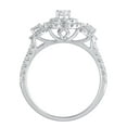 thumbnail image 2 of 1-1/3 Carat T.W. (I2 clarity, H-I color) Brilliance Fine Jewelry Oval cut Diamond Engagement Ring in 10kt White Gold, Size 7, 2 of 5