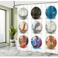 thumbnail image 5 of Ambesonne Pearls Shower Curtain, Marbles Bubble Art, 69"Wx75"L, Multi, 5 of 5