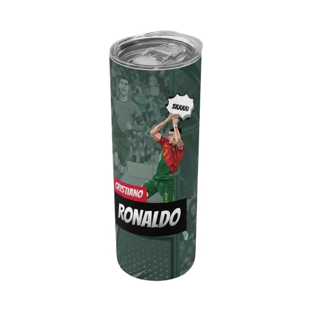 Termo de 590 ml diseño futbolista estilo cómic TINK