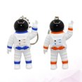 thumbnail image 3 of KAKOWELY 2 llaveros divertidos de astronauta con luz LED y sonido, llavero decorativo, regalo de cumpleaños para niños., 3 of 5