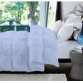 thumbnail image 2 of D.N.G. BEDDINGS 5 Piece Half Piece Pinch Pleated luxury Comforter Set Premium 800 Thread Count 100% Egyptian Cotton Super Soft (King/California King Size Light Blue Color), 2 of 3