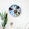 thumbnail image 4 of 16 Inch Wall Clock Battery Operated Silent Clock Decorative for Office, Kitchen, Outdoor, Living Room，Funny Cow Green Meadow Beautiful, 4 of 4