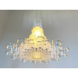 39 X 39 X 70 White Acrylic Pendant Lamp 39 X 39 X 70 White Acrylic Pendant Lamp