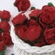 thumbnail image 5 of 50pcs 3cm rosas artificiales cabezas de flores decoración de la boda (rojo), 5 of 5