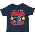 thumbnail image 3 of Inktastic That's My Awesome Sister out There with Softballs Boys or Girls Toddler T-Shirt, 3 of 5
