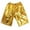 Gold, variant on oqasdz Girls Shorts Metallic Sequins Dance Outfits Shiny Hot Athletic Performace Loose Straight Leg Shorts Size 18 M-24 M