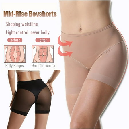 

2 Pack Seamless Shapewear Shorts For Women Tummy Control Thigh Slimmer Boyshorts Slip Shorts Under Dresses