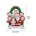 thumbnail image 2 of Christmas Tree Decoration Pendant Resin Snowman Family Christmas Tree Diy Home Tree Decoration Christmas Pendant, 2 of 7