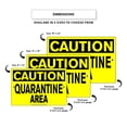 thumbnail image 5 of Caution No Entrance Quarantine Disease Area Novelty Display Unique Office Notice Outdoor Health and Safety Aluminum Metal Sign 8"x12", 5 of 5