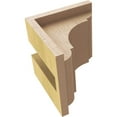 thumbnail image 6 of 4"W x 4"D x 4"H Wide Bryant Rough Cedar Woodgrain TimberThane Corbel, Primed Tan, 6 of 6