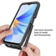 thumbnail image 2 of For Oppo A17 4g Shockproof Pc+tpu Phone Case Transparent Phone Cover With Pet Screen Protector, 2 of 4