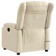 thumbnail image 4 of vidaXL Electric Massage Recliner Chair Cream Fabric, 4 of 5