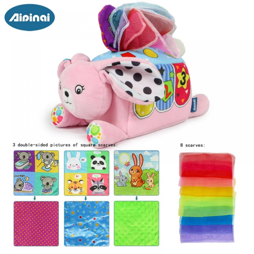 URMAGIC Baby Tissue Box Toy Montessori Toy for Babies and Toddlers