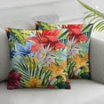 thumbnail image 4 of BANET Spring Decorative Throw Pillow Covers Set of 2, Abstract Tropical Floral Blossom Botanical Flower Garment Double Sided Square Pillowcase 24x24in, 4 of 8