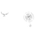 thumbnail image 1 of Escultura de ángel de resina con figura y grandes números arábigos, reloj de pared silencioso, adorno para oficina, cocina, estantería, decoraci, 1 of 8