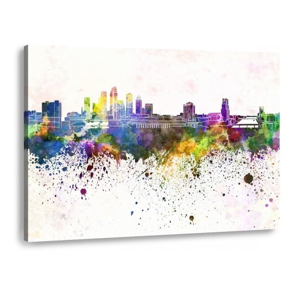 Cuadro Ciudad En Canvas
