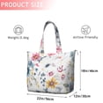 thumbnail image 4 of Pioneer Flower Floral Print Pattern Travel Tote Bags for Women Carry On,Large Weekender Bags for Women Travel,Multi Functional Duffle Bag for Work,Shopping,Sports, 4 of 5