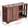thumbnail image 4 of Farmhouse Sideboard Buffet Cabinet Table with Storage,Kitchen Storage Cabinet with 2 Sliding Doors,Cabinet Coffee Bar for Kitchen Dining Room Furniture,Dark Walnut, 4 of 7