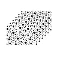 thumbnail image 4 of MKHERT Abstract Elegant Black Polka Dots Placemats Table Mats for Dining Room Kitchen Table Decoration 12x18 inch,Set of 6, 4 of 4
