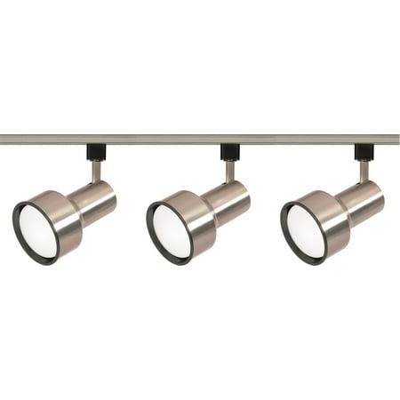 

Track Lighting 3 Light With Brushed Nickel Tones Finish R30/PAR30 2 inch 225 Watts