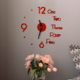 thumbnail image 2 of xiaxaixu DIY Wall Clock, Letter Numeral Hanging Clock Decorative Ornament, 2 of 6