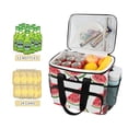 thumbnail image 2 of FORMRS Insulated Cooler Bag 24 Cans Capacity Soft Leakproof Lunch Box with Side Pockets, White Watermelon, 2 of 7