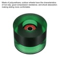 thumbnail image 3 of Unique Bargains Roues de Longboard 60 mm avec Roulements ABEC-9 Roues de Rue pour Planches à Roulettes Cruiser 80 A, Vert Clair Rouge, Lot de 4, 3 of 4