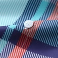thumbnail image 6 of Vekome Mens Button down Shirts and Blouses Big and Tall Short Sleeve Tops Oversized Collared Casual Blouses Plaid Summer Tee Shirts, 6 of 7