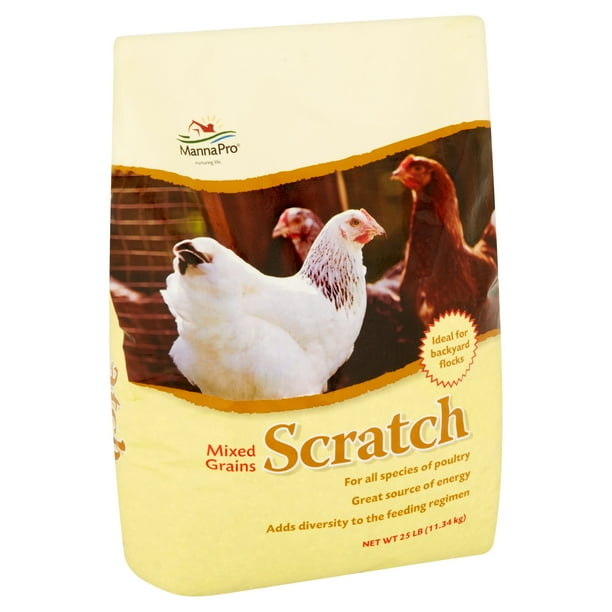 Manna Pro Scratch Mixed Grains Chicken Feed, 25 lbs.