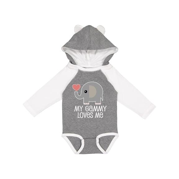 Inktastic My Gammy Loves Me Grandchild Boys or Girls Long Sleeve Baby Bodysuit