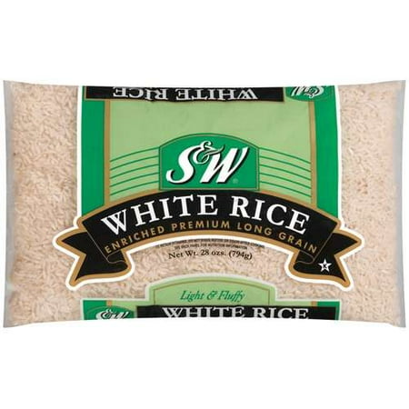 Del Monte Foods S & W White Rice, 28 oz