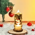 thumbnail image 5 of Christmas Exquisite Flameless Candles Liquid-Filled with Christmas Theme Figurine Inside Transparent LED Electric Candles Warm Glow Handheld & Portable Battery Operated Winter Home Decor for Holidays, 5 of 8
