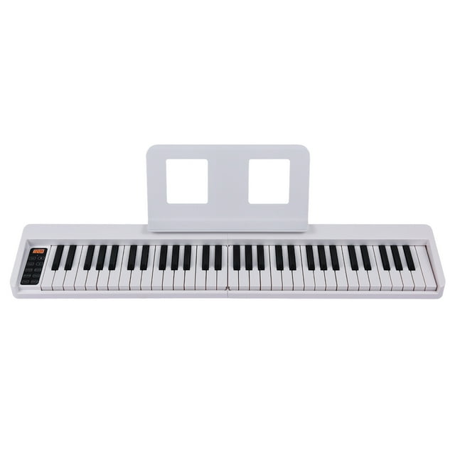 Orgue Électronique, Batterie Musicale Portable Bt Piano 61 Touches Affichage Lcd Piano Sensible Intégré avec Écran Lcd Piano 61 Sensible Batterie Réutilisable Buzhi Laoshe