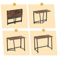 thumbnail image 5 of CONCETTA Small Folding Desk 31.5", Space Saving Workstation, Portable Computer Table for Small Home Office & RV, Easy Set Up, Rust, 5 of 8