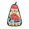 thumbnail image 2 of Turtle Srawberries Leaves Hanging Towel Kitchen Hand Towel Bathroom Absorbent Towel Machine Washable Quick Dry Dishcloths, 2 of 6