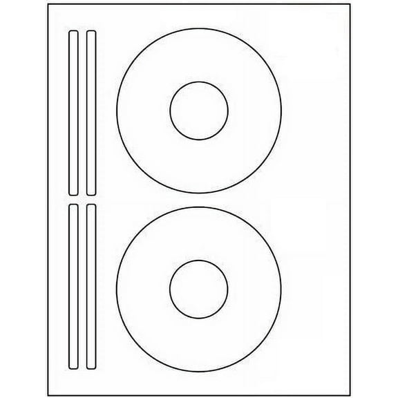 Proline CD/ DVD Laser Ink Jet Labels, White, 200 Count